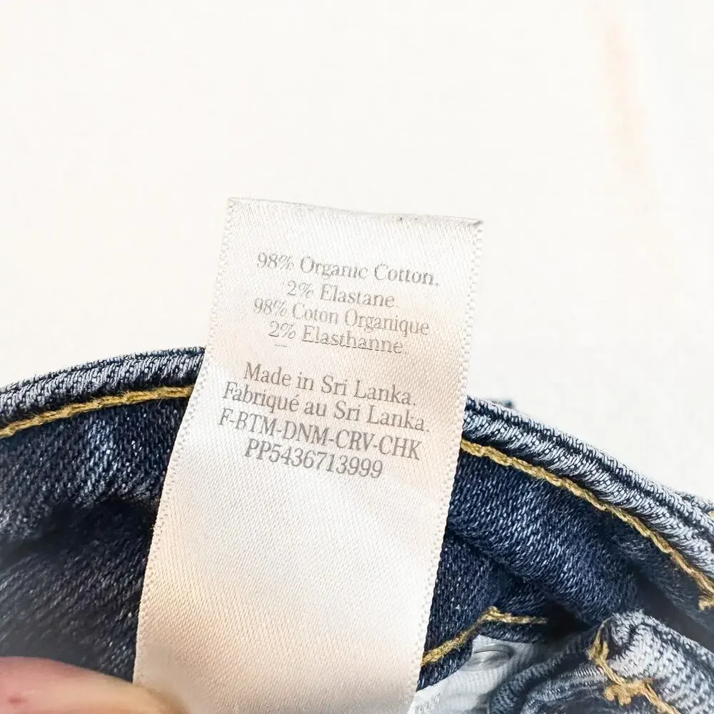 Everlane The Curvy Cheeky Jean Organic Cotton Denim Size 25 Crop